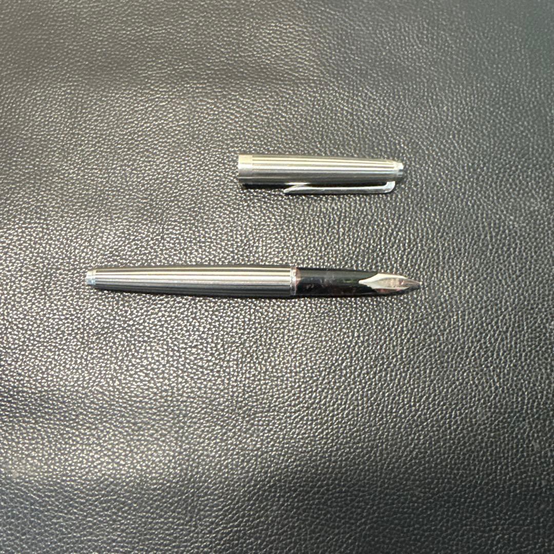 SAILOR シルバー万年筆 ストライプデザイン18KWG