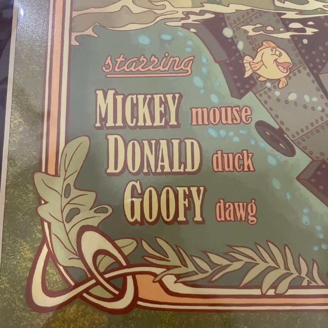 美品★超希少！WDW限定アイテム　ディズニーアート《海底2万マイル》disney