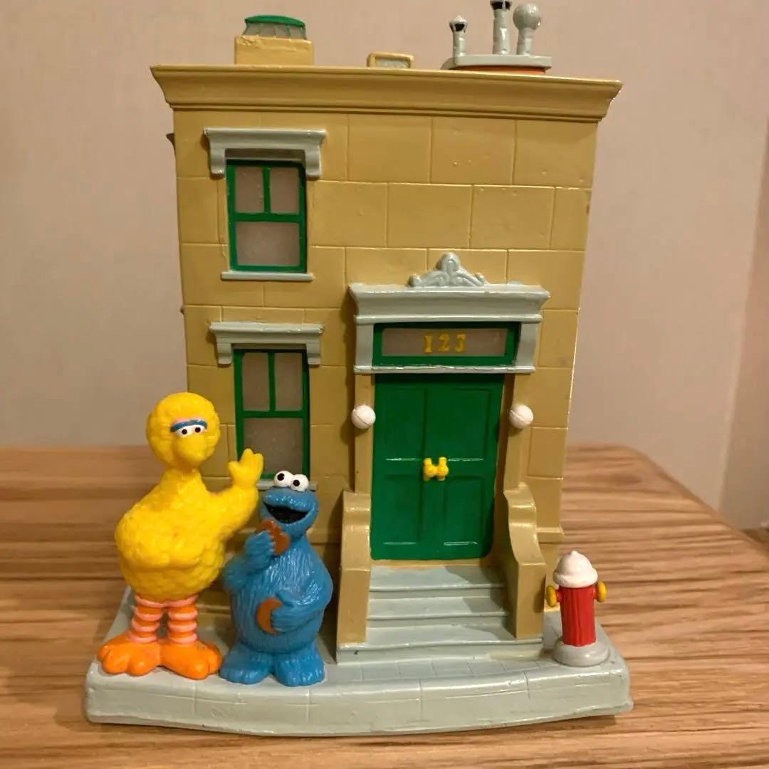 激レア★セサミストリート バード　クッキーモンスター　ジオラマ　フィギュア