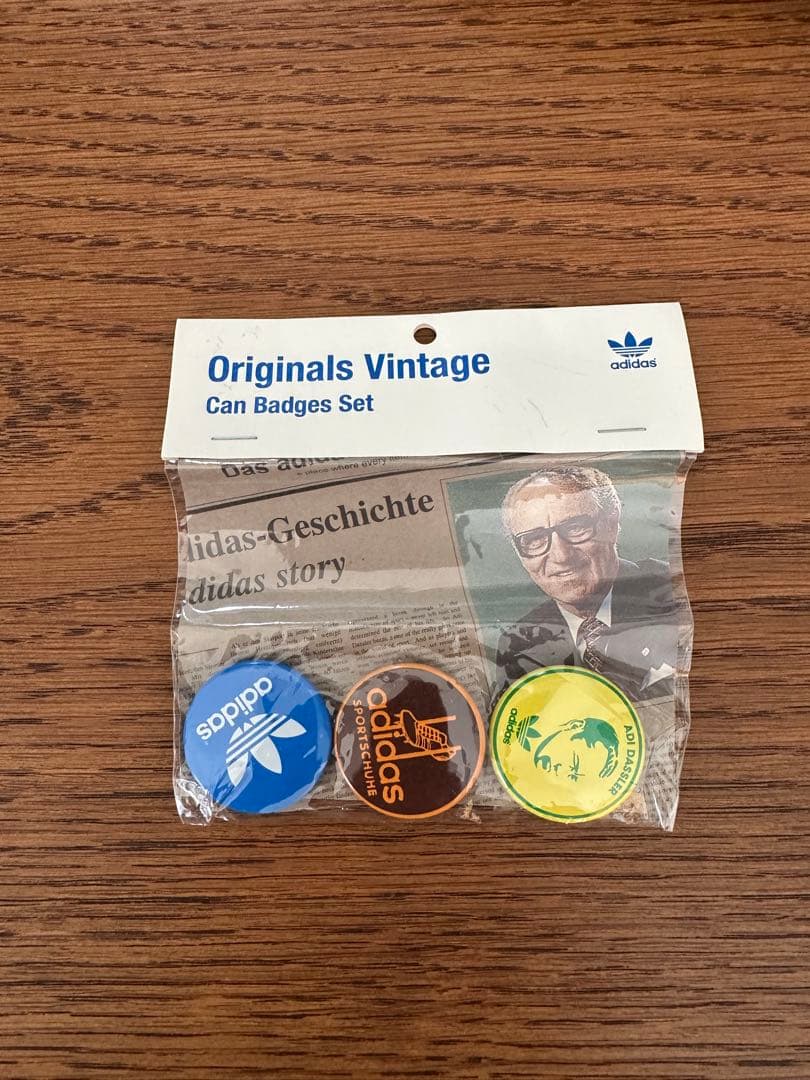 【S】アディダス トレフォイル ジャージ上下 セットアップ 非売品缶バッジ付