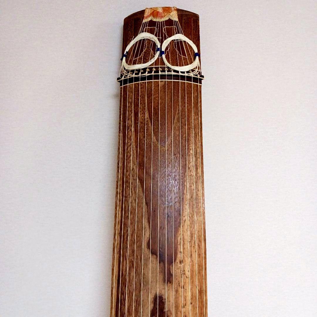 お琴 十三弦 和楽器 弦楽器 桐 刺繍 184cm