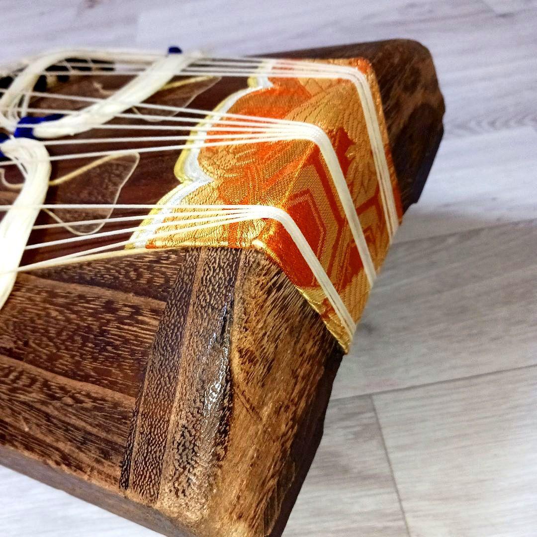 お琴 十三弦 和楽器 弦楽器 桐 刺繍 184cm