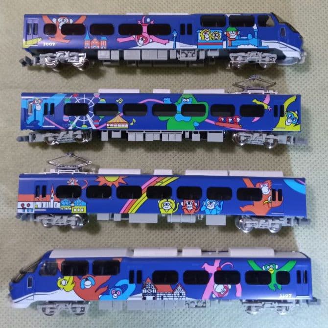 名鉄 1000系 パノラマ ブルーライナー 4輌編成セット　宮沢模型