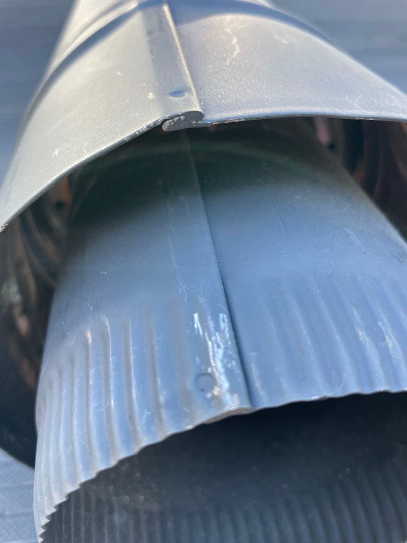 ホンマ 製作所 二重煙突 黒耐熱 106mm