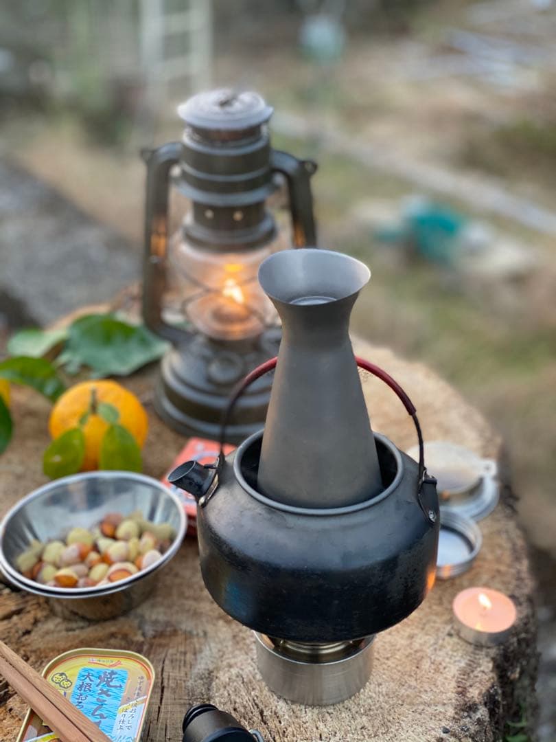 チタンとっくりtitanium 徳利 酒筒 熱燗 チタンおちょこ2➕ケース付き