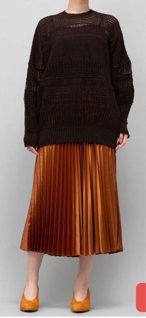 08sircus サテンプリーツスカート