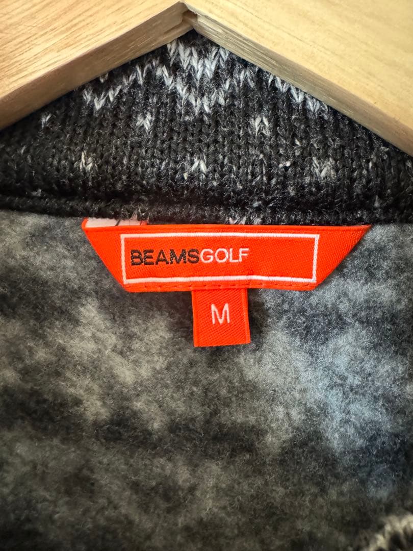 希少　美品　BEAMSGOLF ビームスゴルフ　総柄　ベスト　M