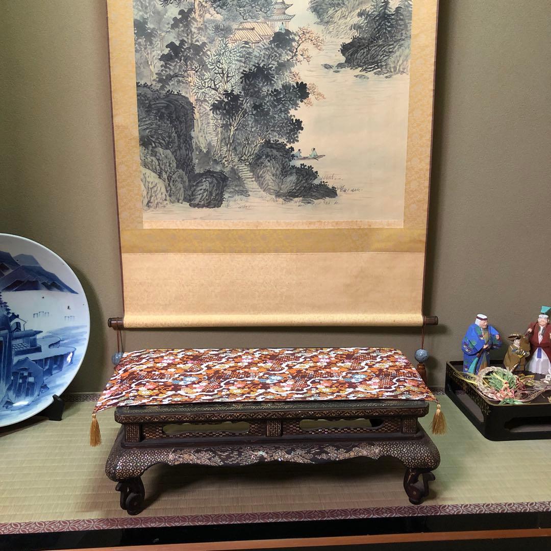 掛け軸　山水画　大型　中国