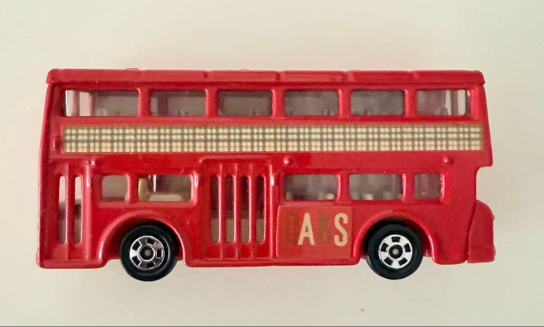 【幻のトミカ 非売品】DAKSコラボ 二階建てバス 貴重 ナイガイ社＆ダックス