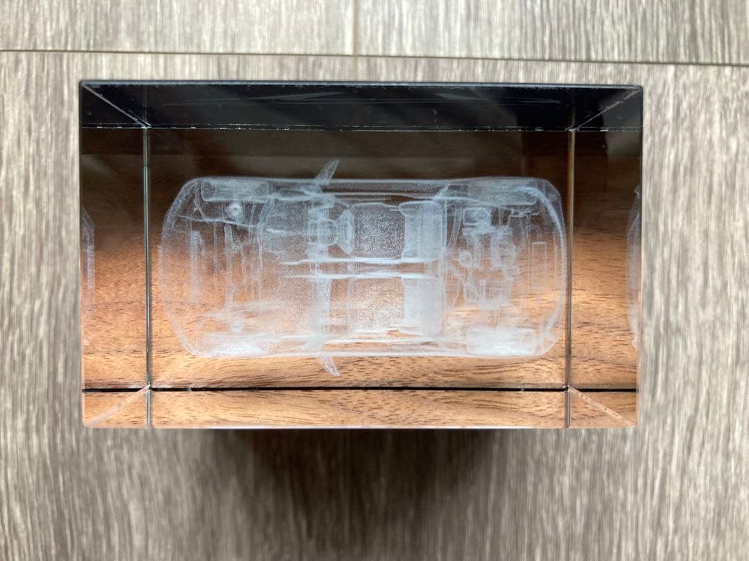 HONDA S660　置物　3Dクリスタル HONDAロゴ入り豪華専用ケース付き