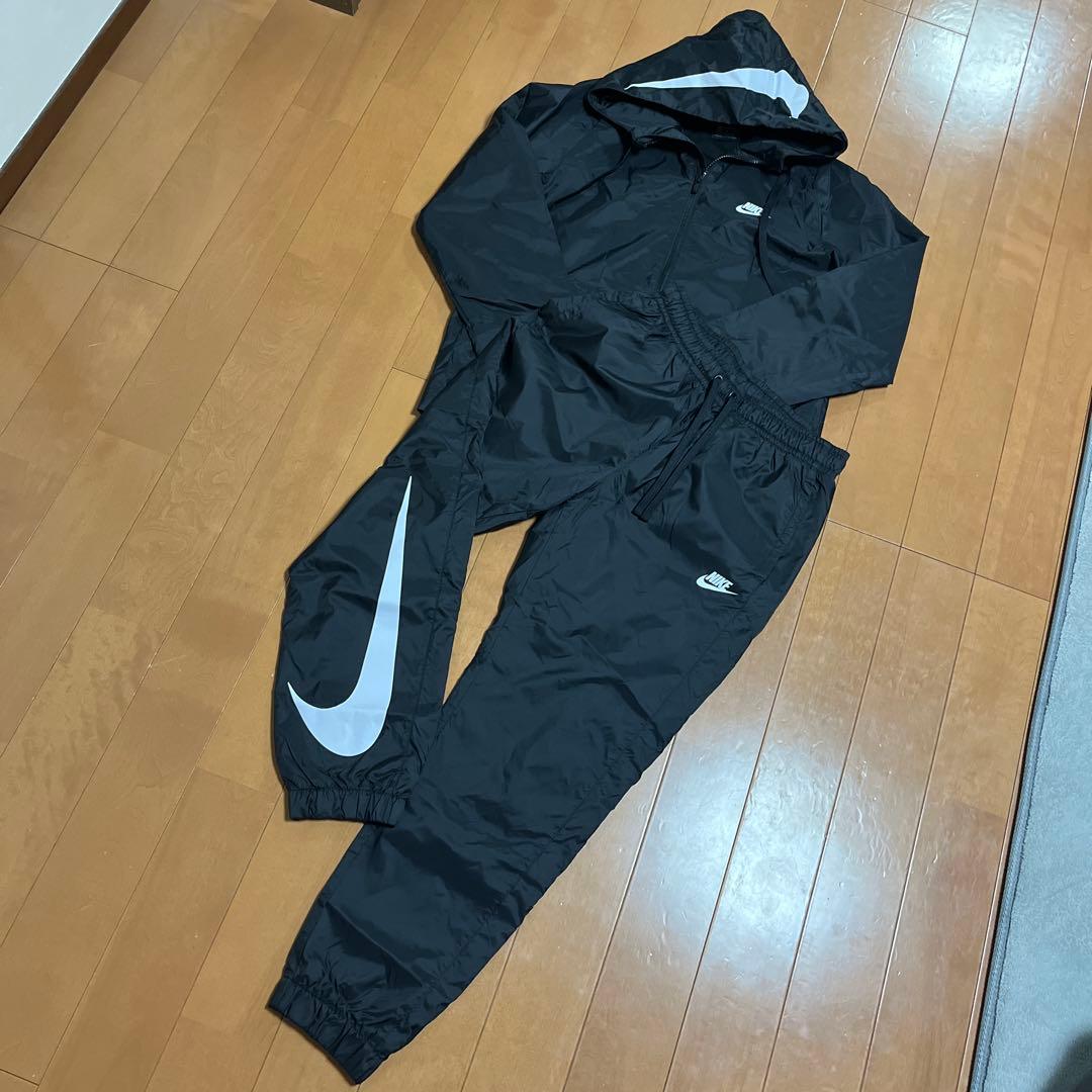 Nike ブラック ウィンドブレーカー上下セット M