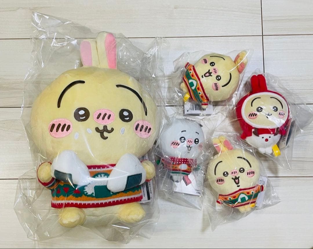 ちぃかわセブンくじうさぎC賞 マスコット4個