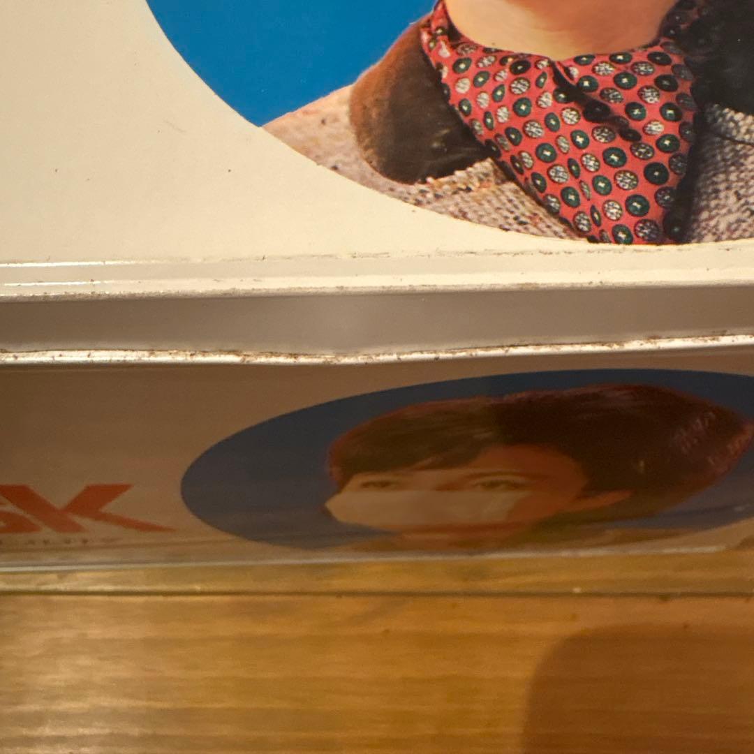 【美品・レア・昭和レトロ】　マスク缶　ブリキ