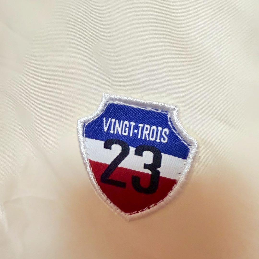 23区 ゴルフ　パーカー　ジッパー　ロゴ　オンワード樫山　ホワイト【Ⅲ】