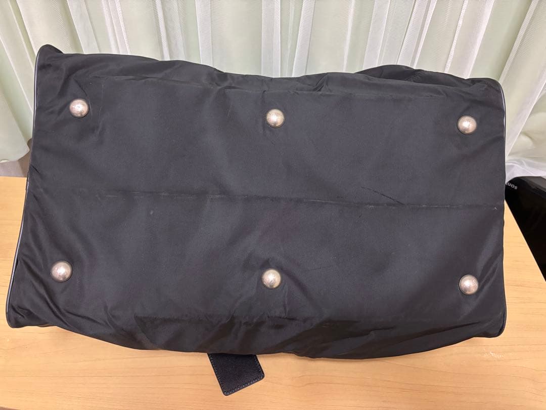 PRADA 黒 ナイロン ボストンバッグ　ショルダー付き　旅行バック