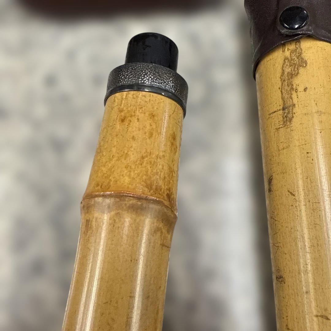 う*き様 尺八本体 竹製 金属リング付き 和楽器 音楽 管楽器 小物 格安