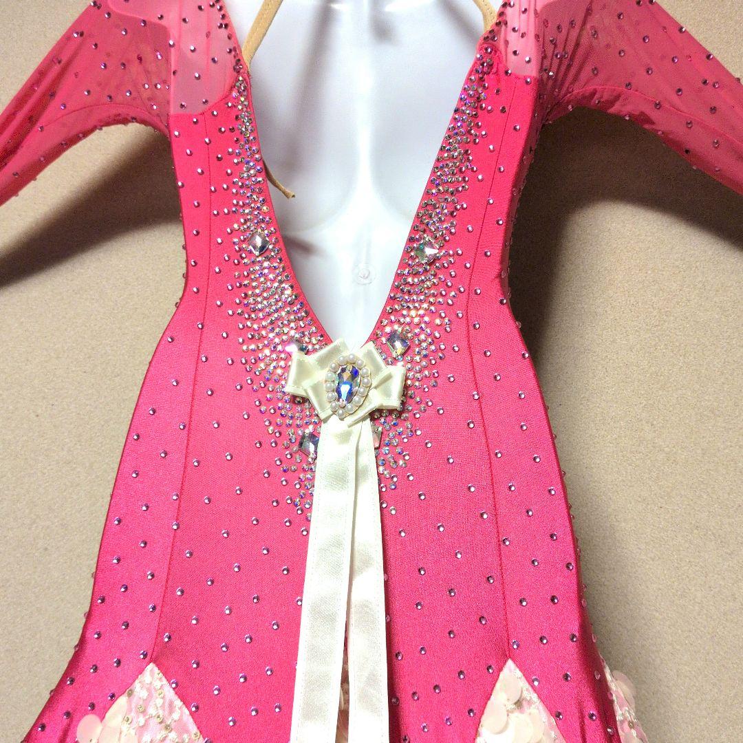 社交ダンス　衣装　ワンピース　モダンドレス 　スタンダードドレス