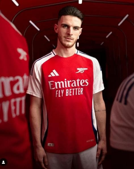 アーセナル　ライス　オーセンティック ホーム CL（M）2024-25