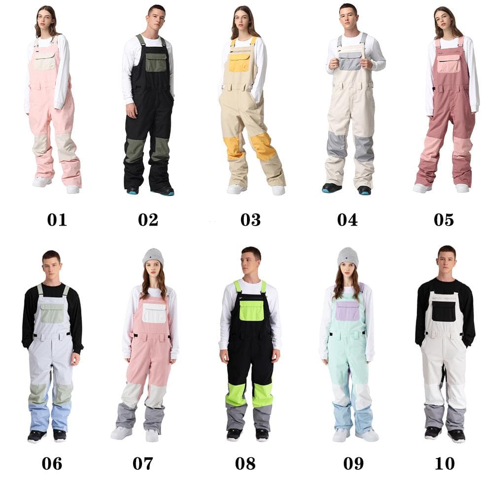 スノーボード ウェア　 ビブパンツ ユニセックス　01 M