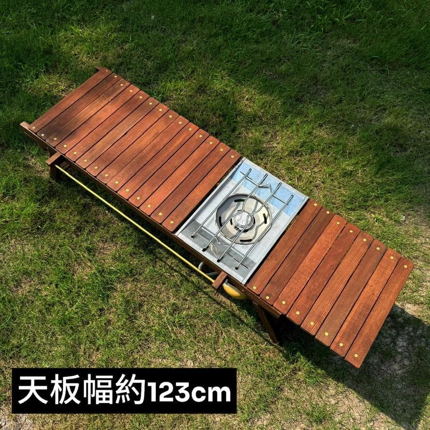 折りたたみローテーブル 真鍮シェラカップ掛け＆真鍮ビス igtテーブル