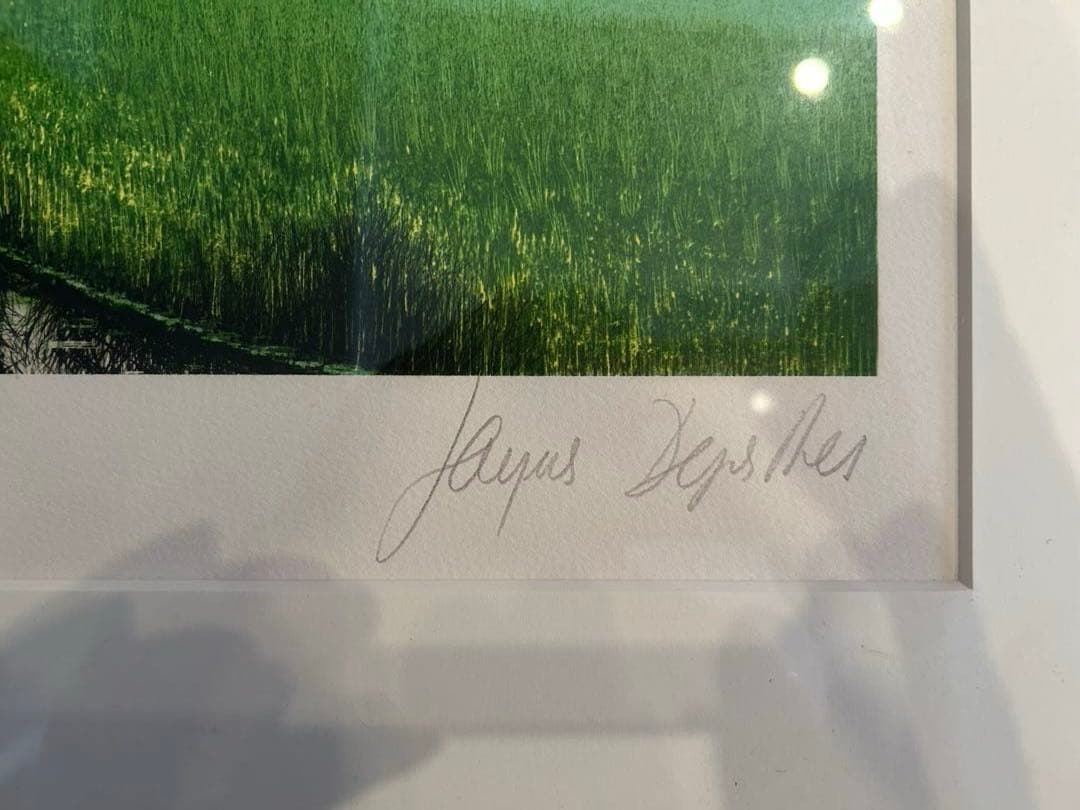 【真作】ジャック・デペルト「ゴルフ場」リトグラフ 直筆サイン入 150部限定