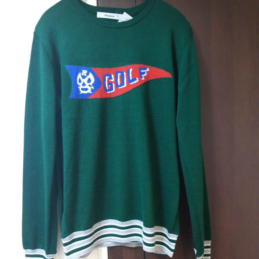 新品ラッセルノ　Russeluno Golfハイゲージニットセータ定価30800