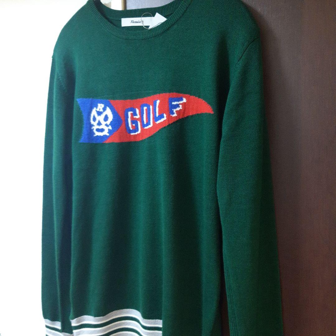 新品ラッセルノ　Russeluno Golfハイゲージニットセータ定価30800