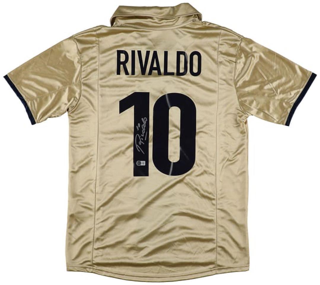 Rivaldo サイン入り FC Barcelona ベケット鑑定済