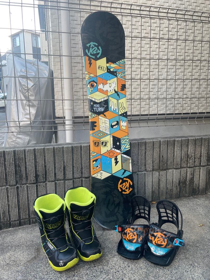 m*a様 K2 MINI TURBO キッズ スノーボード 3点セット 120