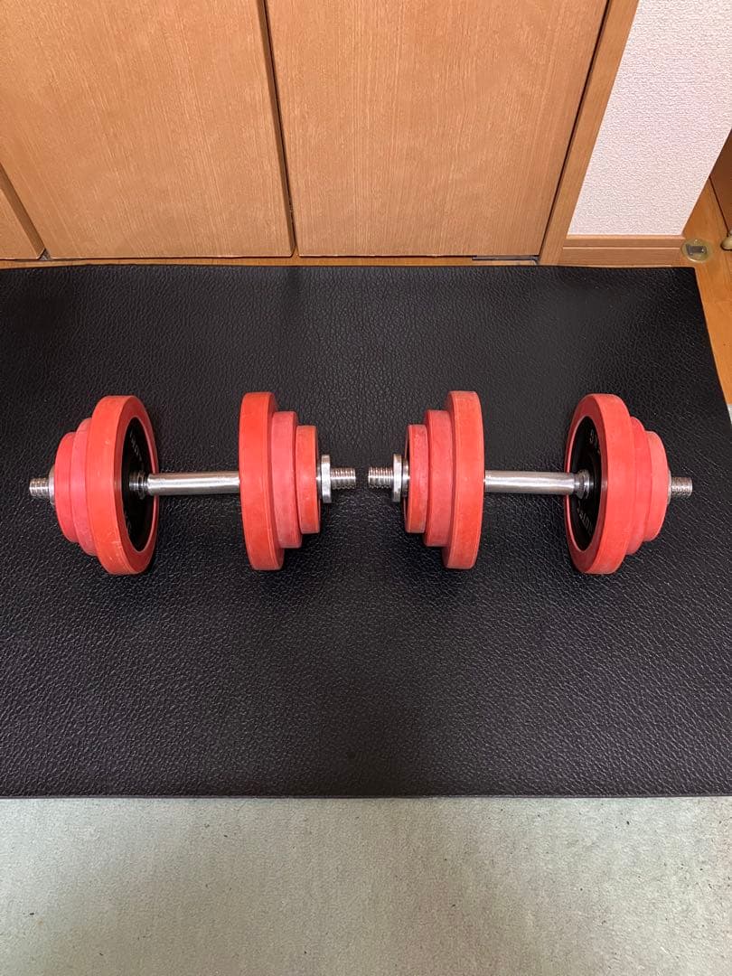 アイロテックラバーダンベル20kg2個セット　お引き取り限定 船橋市