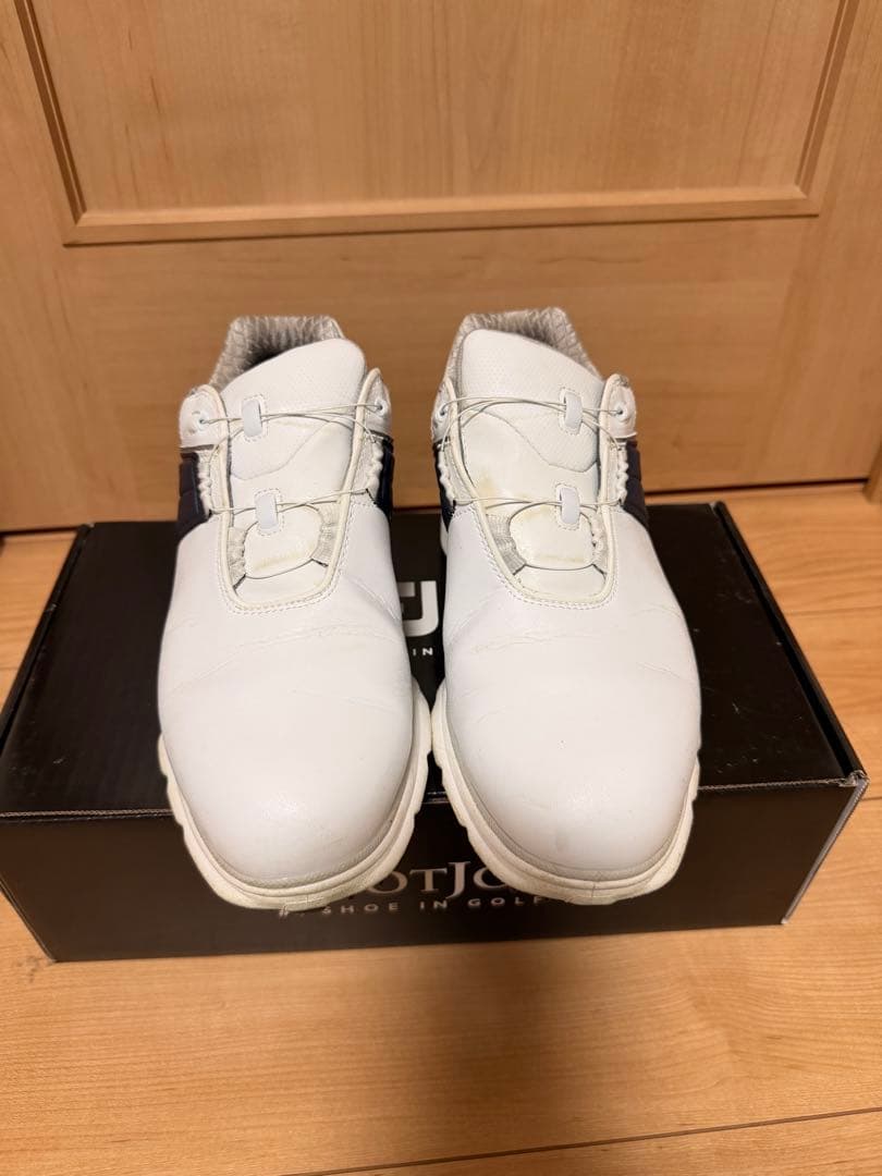 【ヒデさん】FOOTJOY ゴルフシューズ ホワイト/ネイビー