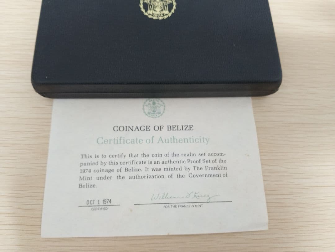 ★ベリーゼ 1974 SV925 プルーフ通貨8枚★スターリングシルバー含む