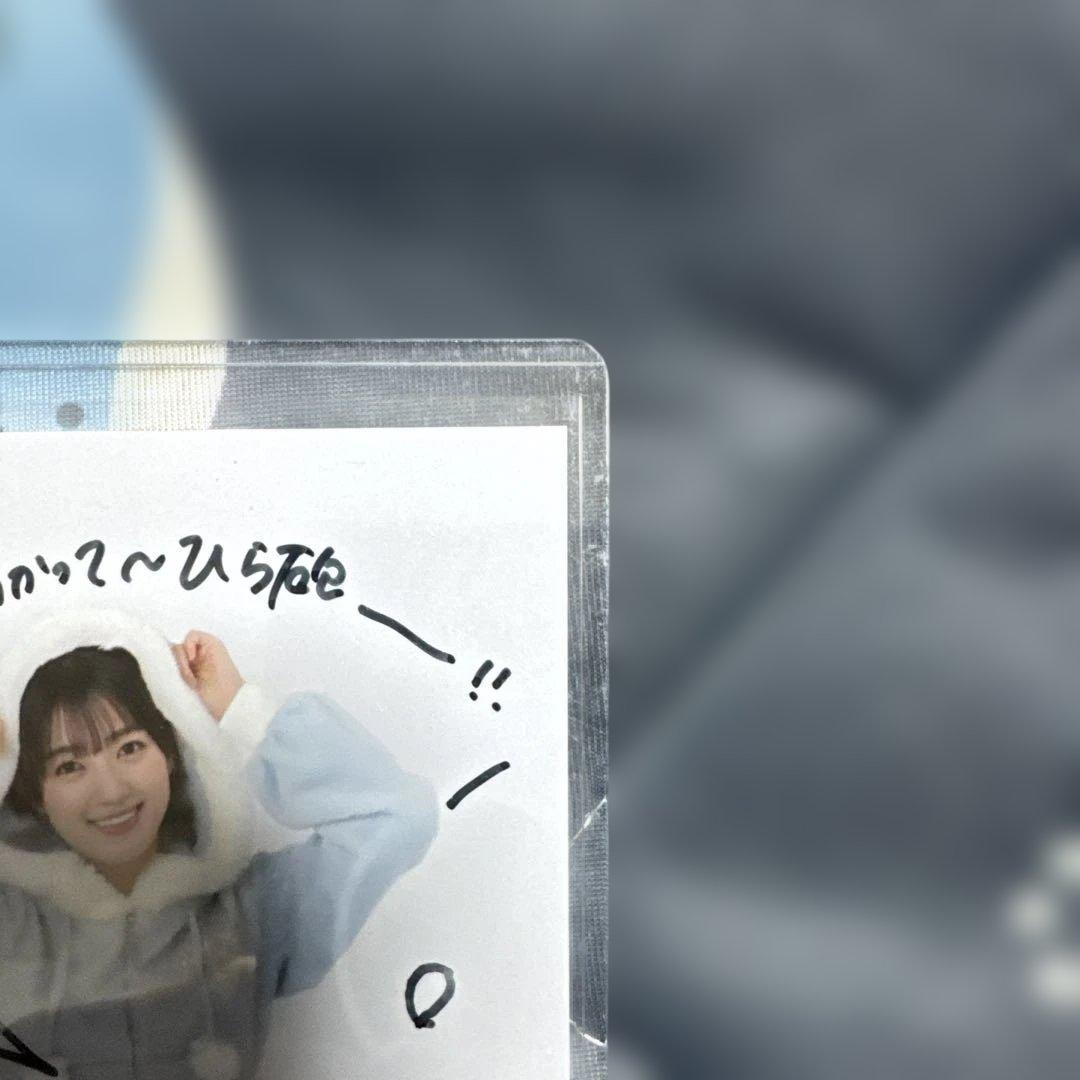 日向坂46 サイン入り写真 水色コート