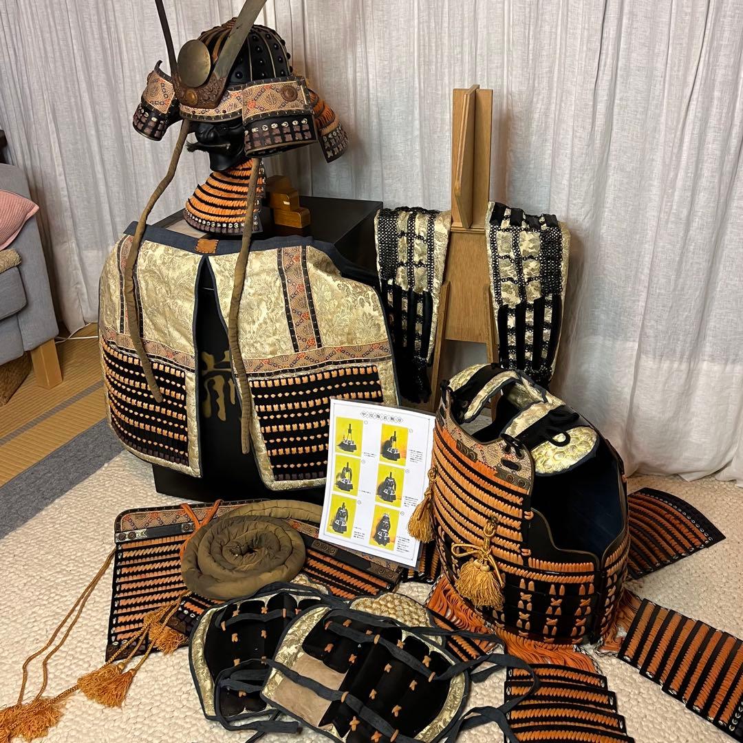 【BLACK】美品！丸武産業製　日本 甲冑 鎧 一式『清掃除菌 済』