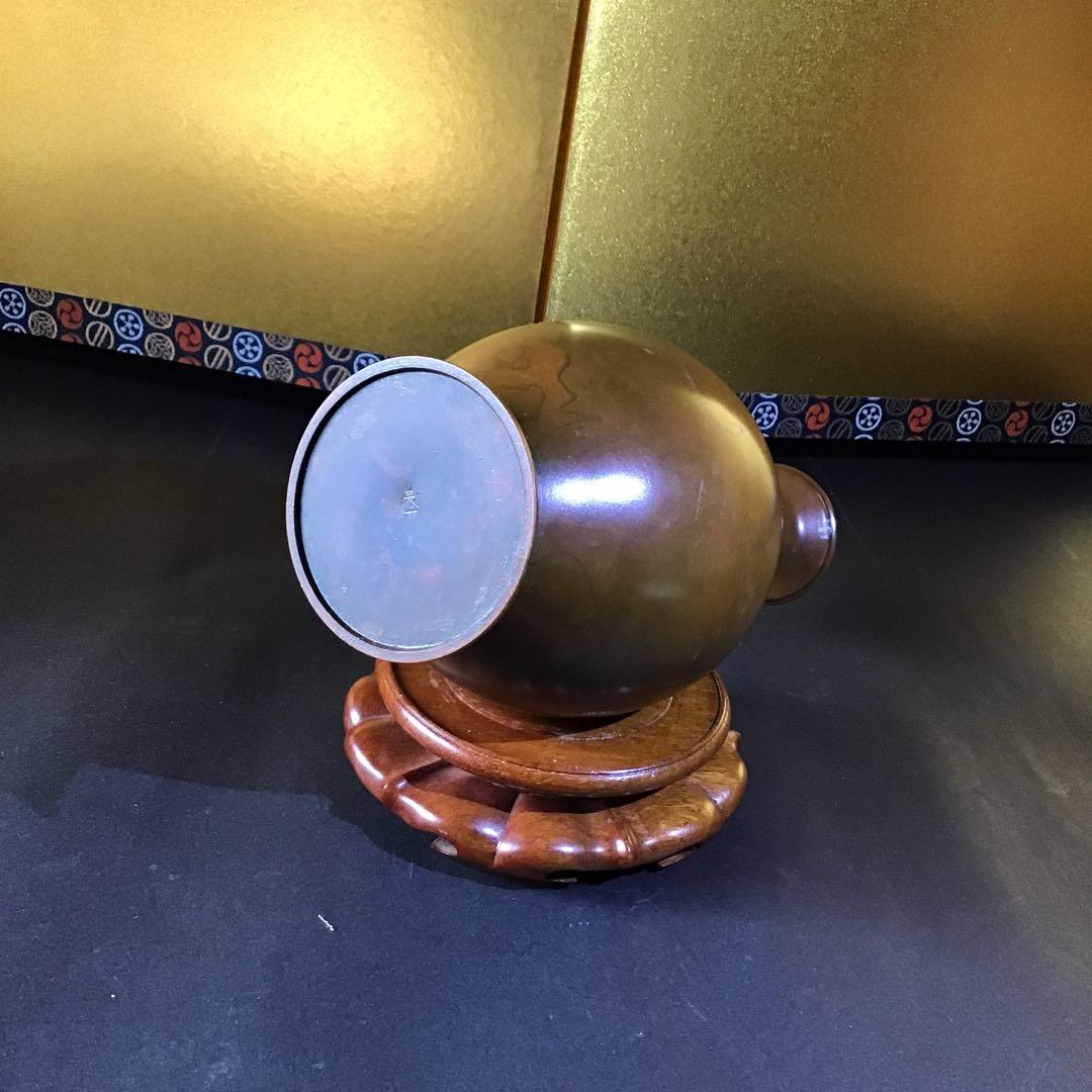 古銅鶴首瓶　　　　　　z2