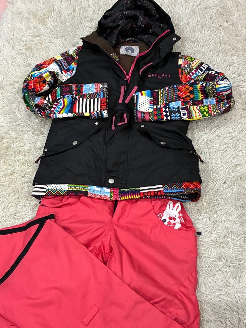 ✨人気色✨スカラースノーボードウェア 上下セット XXS