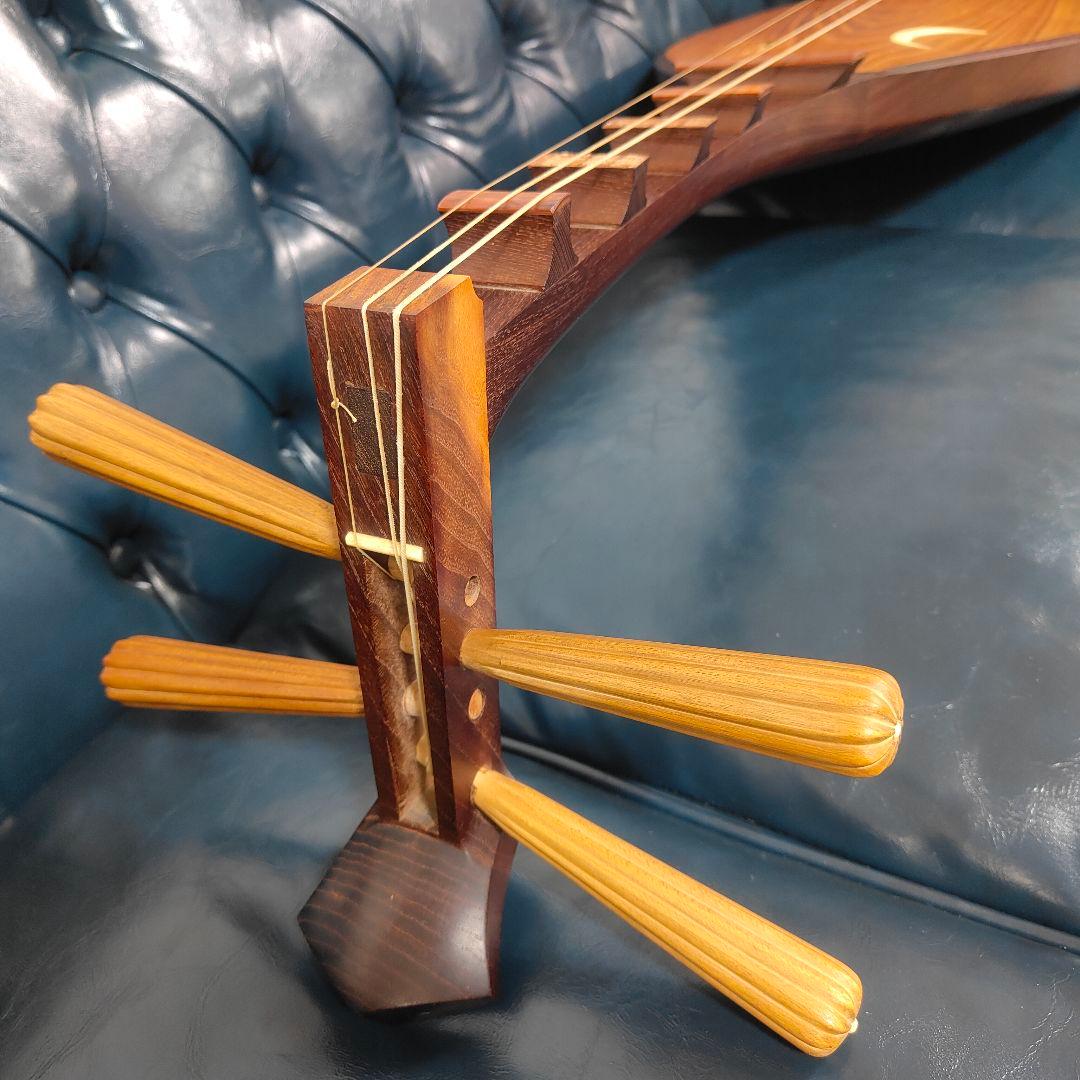 ​現状品 和楽器 琵琶 四絃五柱 撥弦楽器 伝統工芸品 弦楽器