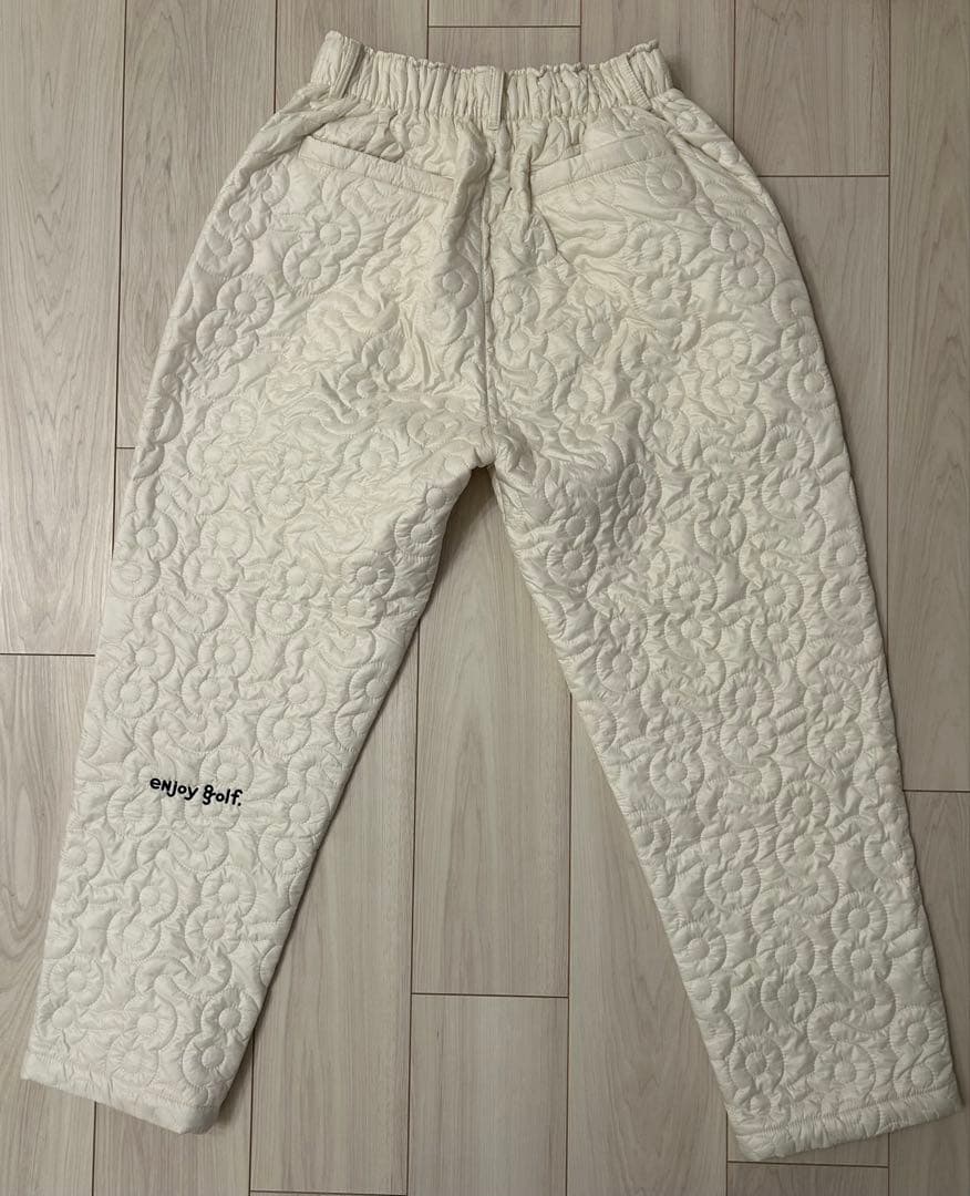 8G SHOOT ロゴキルティング中綿入りパンツ -OFF WHITE-