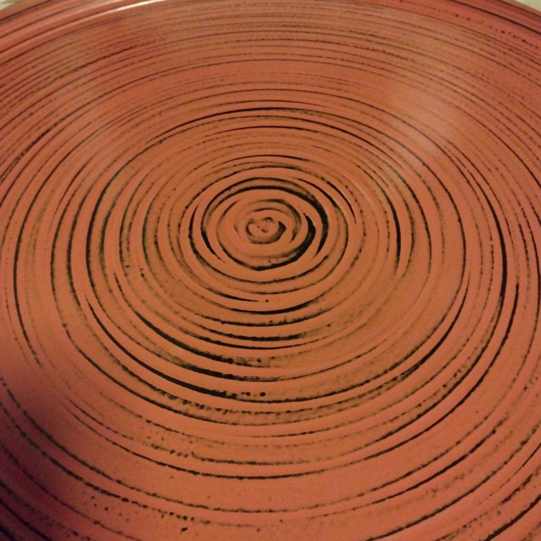 山田平安堂　宮内庁御用達　山中漆器漆器盆 約45sm