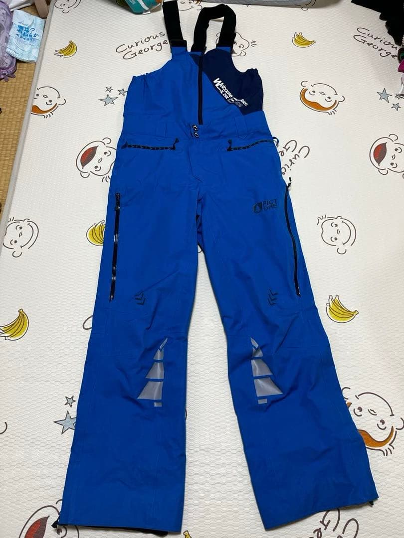 美品　picture organic clothing ビブパンツ