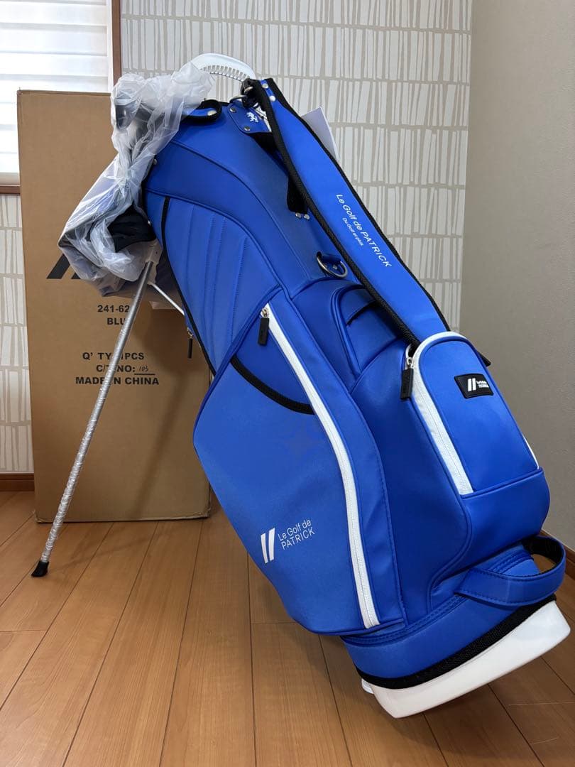 パトリック PATRICK ブルー スタンドキャディバッグ 2024 新品