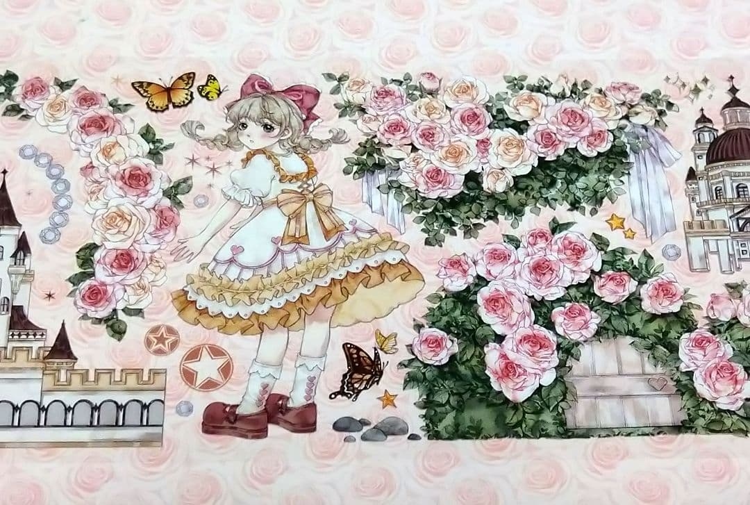 廃盤品✩J942＃玫瑰庄园物语(PET)mooka切り売り海外人物マステ女の子