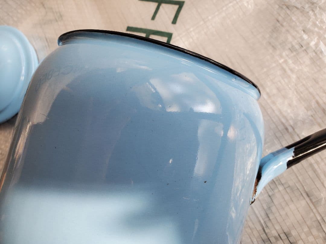 チェコスロバキア　ホーロー　ダブルボイラー