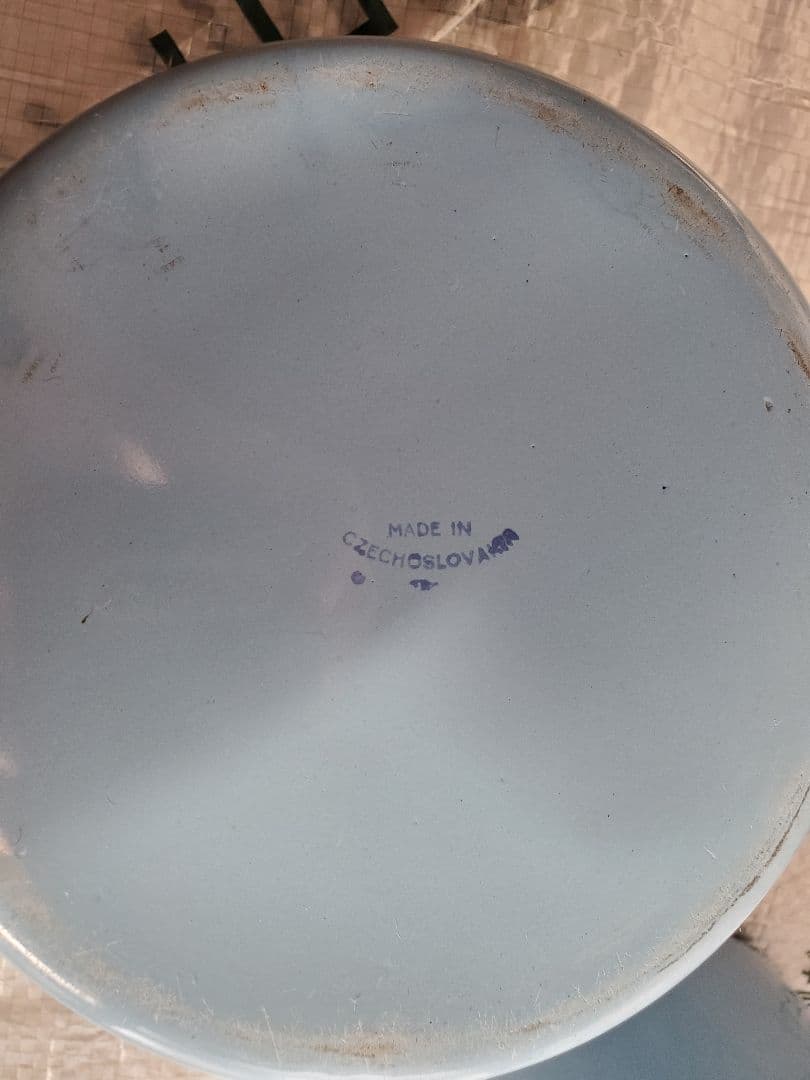 チェコスロバキア　ホーロー　ダブルボイラー