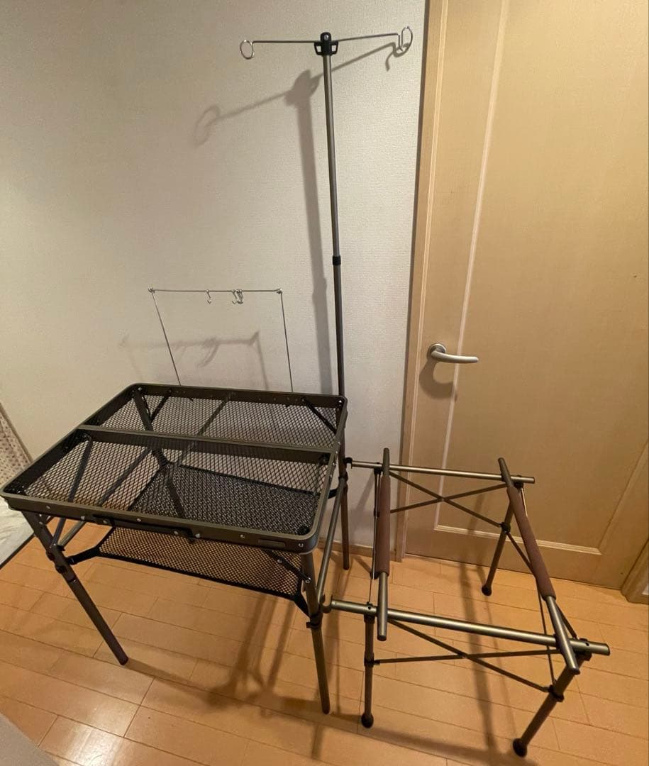 クイックキャンプ　フルメッシュキッチンテーブル ヴィンテージ QC-MKT