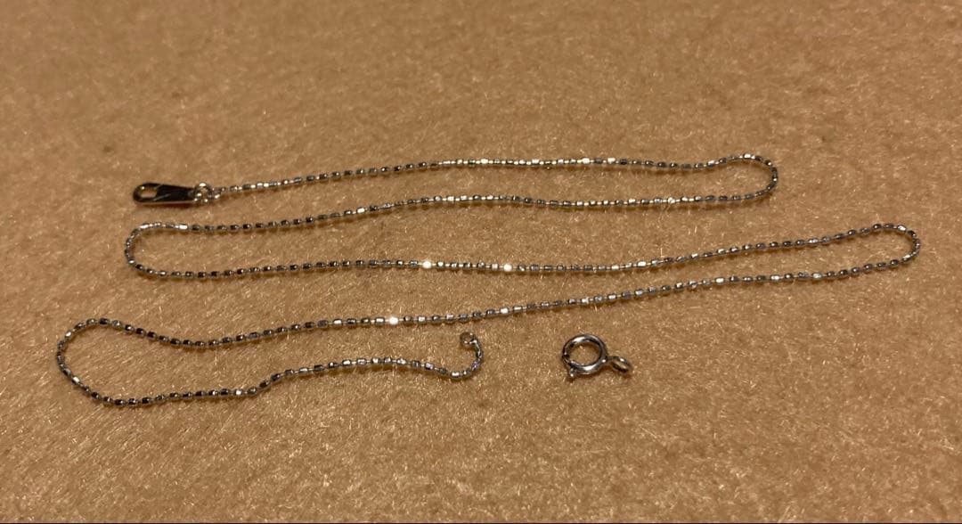 18金WG チェーン　ペンダントヘッド