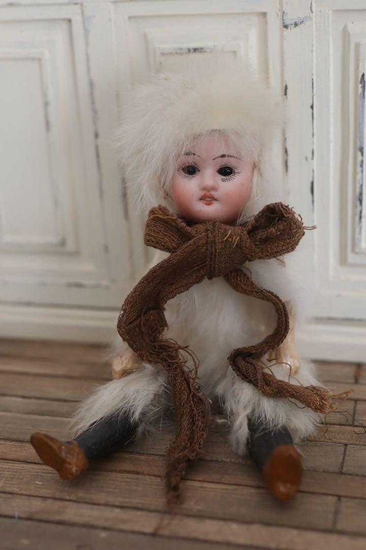 激レア　スノーベイビー　アンティーク　ビスクドール