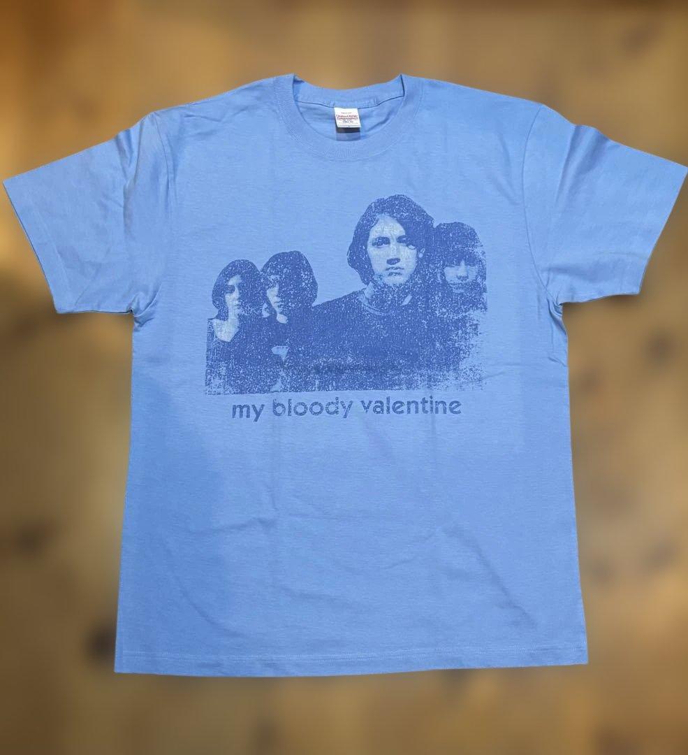 my bloody valentine Tシャツ ブルー　マイブラ　L