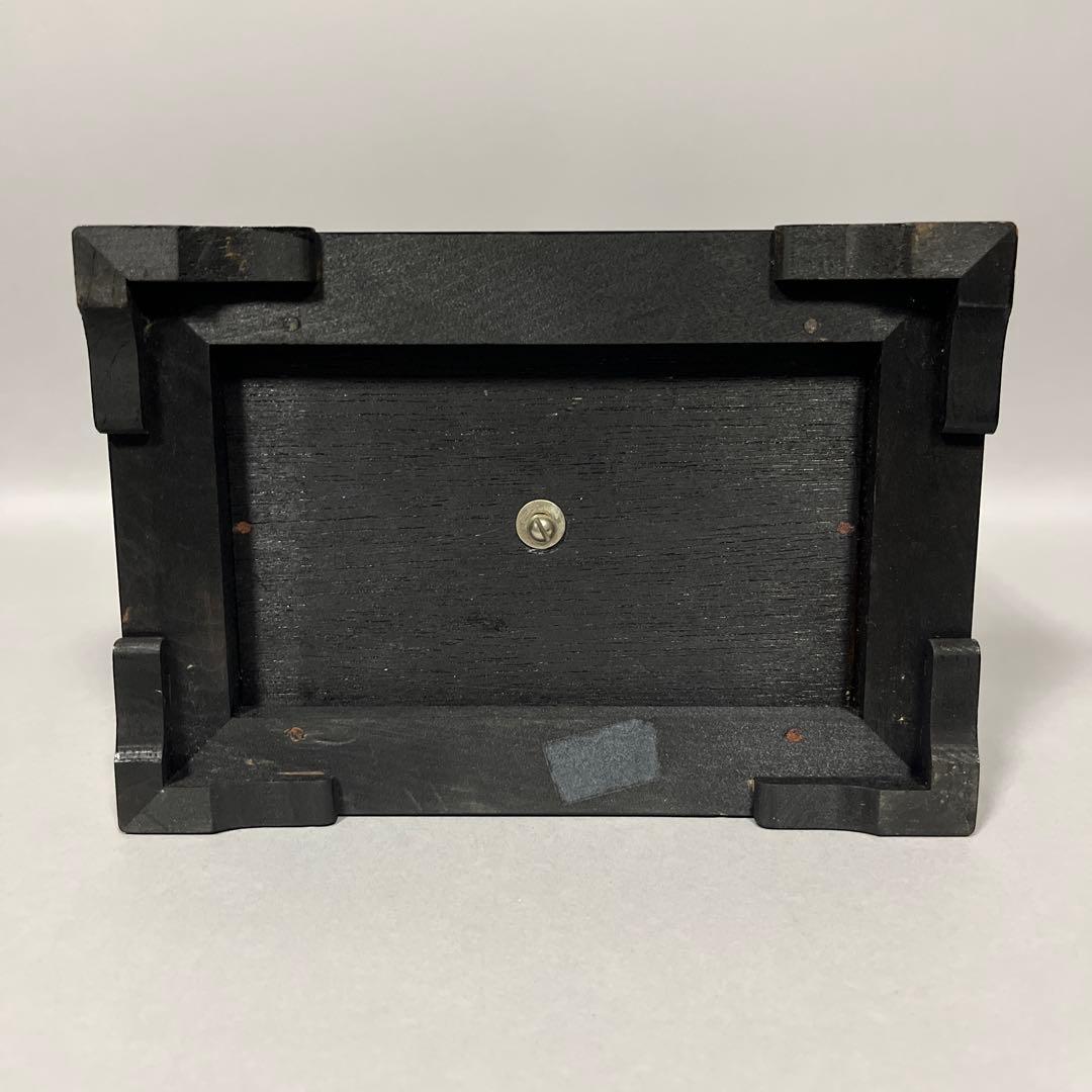 純銀 達磨 刻印あり ガラスケース付 だるま 縁起物 開運 置物