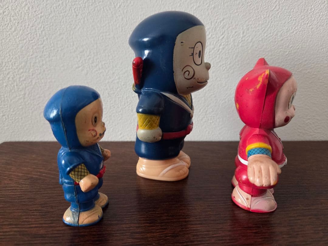 忍者ハットリくんフィギュア3体セット昭和レトロ